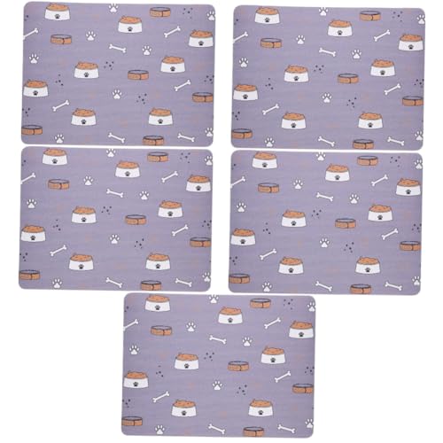Kisangel 5 Stücke Pet Boden Teppich Hund Futternapf Pad Wassernapf Matte Saugfähigen rutschfeste Große Multifunktionale Dekorative Kisangel 5 Stücke Pet Boden Teppich Hund Futternapf Pad Wassernapf Matte Saugfähigen rutschfeste Große Multifunktionale Dekorative von Kisangel