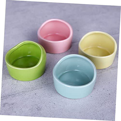 Kisangel 5stücke Keramik Futter Wassernäpfe Für Hamster Kreative rutschfeste Näpfe Zufälligen Farben Für Kleine Haustiere Leicht Zu Reinigen Und von Kisangel