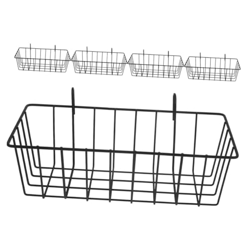 Kisangel 5 Stück Kaninchen-Heufutterautomat Halter Heuhändler Kleiner Tier Heuraufe für Kaninchen Kaninchenfutter für Käfige Hamsterzubehör Futterspender Schmiedeeisen Black von Kisangel