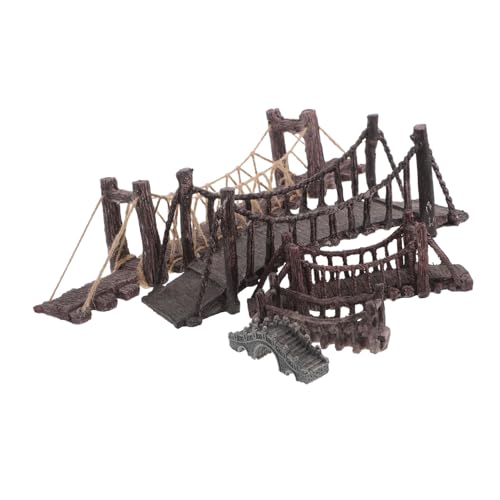 Kisangel 5 Stück Teiliges Miniatur-suspensionsbrücken Robustem Resin Farbbeständig für Aquarium-dekor Zen-Garten und Mini-landschaften Vielseitig Einsetzbar Langlebig und Formstabil von Kisangel