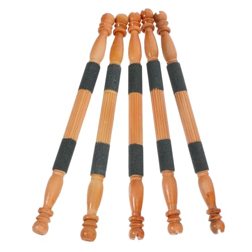 Kisangel 5 Stück Vogelkäfig Sitzstangen aus Holz Sandperche für Krallenpflege und Kauen Einfach zu Reinigen Wechseln Vielseitig Geeignet für Kleine bis Mittelgroße Papageien und Ziervögel von Kisangel