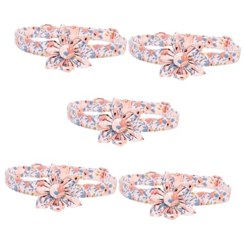 Kisangel 5St Blumenkragen hundehalsband Glockenhalsband für Welpen welpenhalsband Hunde Hundehalsbänder für ädchen dekorative Welpenhalsbekleidung der Hund schmücken Kisangel 5St Blumenkragen hundehalsband Glockenhalsband für Welpen welpenhalsband Hunde Hundehalsbänder für ädchen dekorative Welpenhalsbekleidung der Hund schmücken von Kisangel