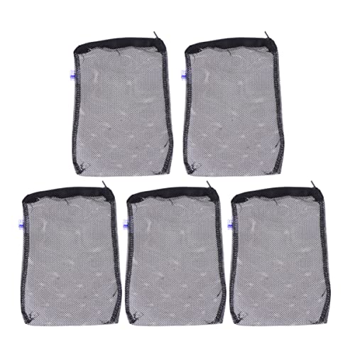 Kisangel 5 Stücke Netzfilterbeutel für Aquarien mit Reißverschluss Kreative Filtertaschen für Fischtanks für Keramikringe und Andere Filtermaterialien von Kisangel