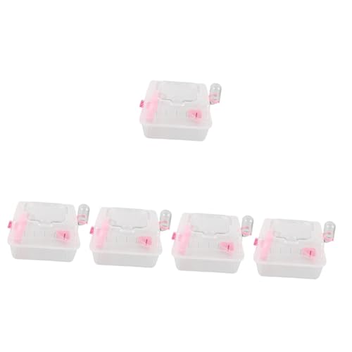 Kisangel 5St Hamsterkäfig Hamster Käfig hamsterzubehör Hamstergehege Hamstertransportbox kleine Haustiere mit käfig Meerschweinchen Träger Hamsterbehälter Haustierkäfig im Freien Plastik Kisangel 5St Hamsterkäfig Hamster Käfig hamsterzubehör Hamstergehege Hamstertransportbox kleine Haustiere mit käfig Meerschweinchen Träger Hamsterbehälter Haustierkäfig im Freien Plastik von Kisangel
