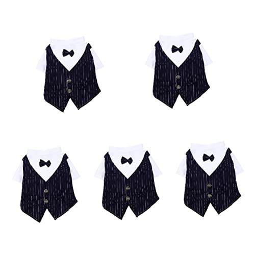 Kisangel 5St Haustieranzug Hundekleidung hundekostüm Junge Fliege Kleider für die Hochzeit Hemden Muskelshirt Hundehochzeitskleidung formeller Anzug für Hunde Passen schmücken Overall Mops Kisangel 5St Haustieranzug Hundekleidung hundekostüm Junge Fliege Kleider für die Hochzeit Hemden Muskelshirt Hundehochzeitskleidung formeller Anzug für Hunde Passen schmücken Overall Mops von Kisangel