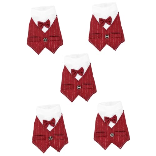 Kisangel 5St Haustieranzug Jungen-Häschen-Shirt Junge Fliege Hundekleidung hundekostüm Krawatte für Jungen kostüme Hunde-Outfit Formelle Kleidung für Hunde Passen schmücken Lätzchen Mops Kisangel 5St Haustieranzug Jungen-Häschen-Shirt Junge Fliege Hundekleidung hundekostüm Krawatte für Jungen kostüme Hunde-Outfit Formelle Kleidung für Hunde Passen schmücken Lätzchen Mops von Kisangel