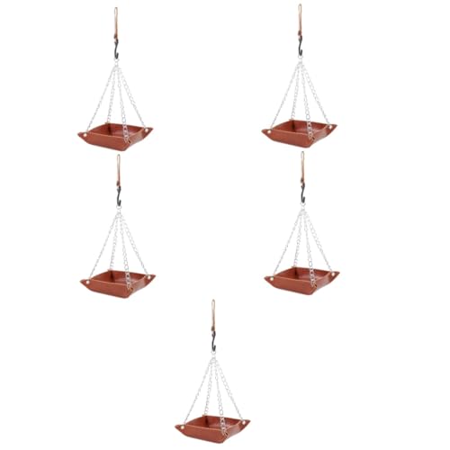 Kisangel 5St Kolibri-Feeder Stangen Wasser Fänger Futterschale für Vögel Vogelfütterer vogelfutterspender vogelfutterhäuschen Vogelhaus Lebensmittelbehälter Vogel-Accessoire Edelstahl Brown Kisangel 5St Kolibri-Feeder Stangen Wasser Fänger Futterschale für Vögel Vogelfütterer vogelfutterspender vogelfutterhäuschen Vogelhaus Lebensmittelbehälter Vogel-Accessoire Edelstahl Brown von Kisangel