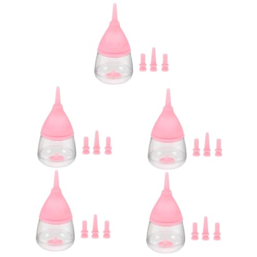 Kisangel 5 Stücke Kätzchen Welpen Stillflasche Neugeborenen Haustier Squeeze Flasche Verhindert Überfütterung Einfach Zu Kontrollieren Kisangel 5 Stücke Kätzchen Welpen Stillflasche Neugeborenen Haustier Squeeze Flasche Verhindert Überfütterung Einfach Zu Kontrollieren von Kisangel