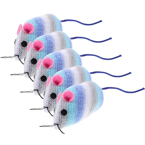 Kisangel 5St ausgestopftes Katzenspielzeug zum Necken von Katzen Katze Mäuse Tiere Katzen cat Toys Katzen- - Kauspielzeug zum Zahnen von Katzen Kisangel 5St ausgestopftes Katzenspielzeug zum Necken von Katzen Katze Mäuse Tiere Katzen cat Toys Katzen- - Kauspielzeug zum Zahnen von Katzen von Kisangel