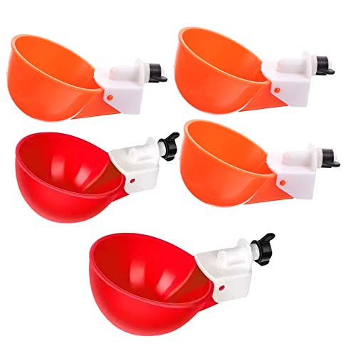 Kisangel 5Stücke Entenwasserer für Geflügel Austauschbare Wasserbecher für Hühner Praktische und Langlebige Vogelwassertränke Zufällig für Kaninchen und Andere Haustiere Kisangel 5Stücke Entenwasserer für Geflügel Austauschbare Wasserbecher für Hühner Praktische und Langlebige Vogelwassertränke Zufällig für Kaninchen und Andere Haustiere von Kisangel