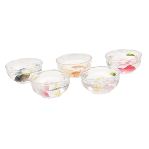 Kisangel 5Stücke Fischtanks Dekoration Handwerk Mini Aquarium Dekoration Für Fische Zufällige Farbwahl Für Fischschalen Für Aquarien von Kisangel