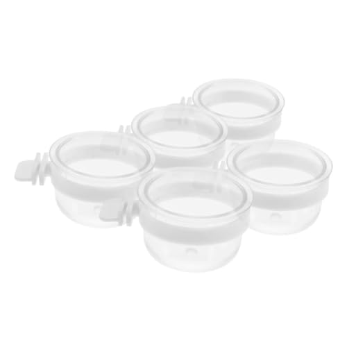 Kisangel 5Stücke Teiliges Hängender Wasserspender Für Transparente Futternäpfe Für Papageien Cockatiels Und Conures Zu Montieren Reinigen von Kisangel