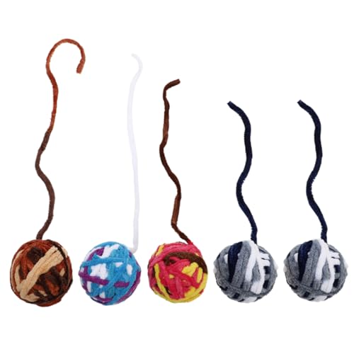 Kisangel Interaktives Katzenspielzeug 5 Stück Bälle Glocke Große Knisterbälle Katzenspielzeug Wollgarnbälle für Den Spaß mit Haustieren Kisangel Interaktives Katzenspielzeug 5 Stück Bälle Glocke Große Knisterbälle Katzenspielzeug Wollgarnbälle für Den Spaß mit Haustieren von Kisangel