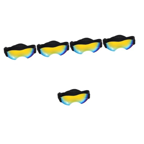 Kisangel 5St Haustier Brille Sonnenbrille Gläser Haustierbrillen Sommerbrille für Haustiere Winddicht Katze Brille mittlere und kleine Hunde Kleiner Hund Zubehör STK von Kisangel