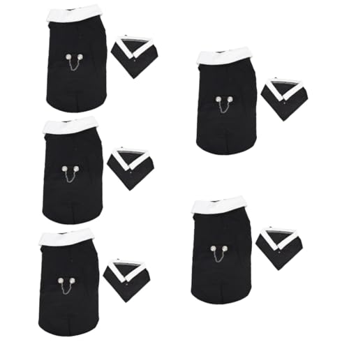 Kisangel 5 Stücke Elegante Welpen Formale für Hochzeit Hund Hochzeit Anzug Material von Kisangel
