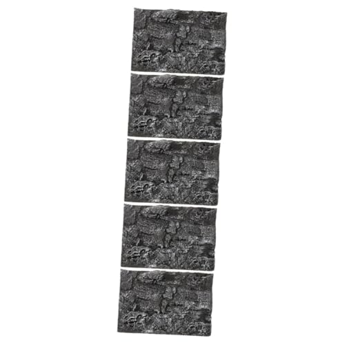 Kisangel 5St Hintergrund Felsplatte 3D-Aquarium-Hintergrundplatte Kork Reptilien Felsen Aquarienhintergründe Dekorationen für Aquarien Leopardenmuster Tier anpassen Kletterwand x2 Stein Pu von Kisangel