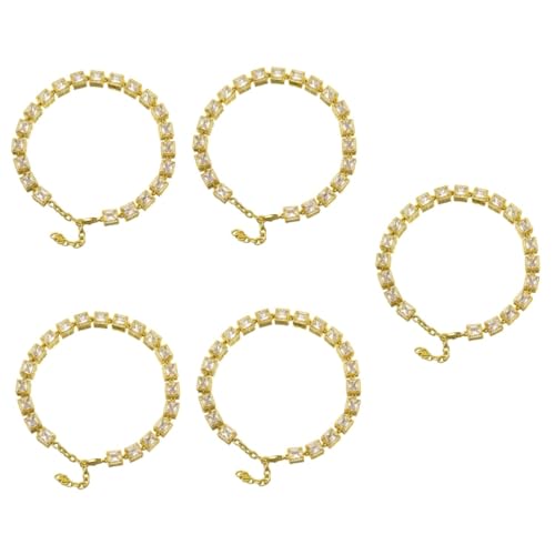 Kisangel 5st Hund Kette Halsband Hundehalsband Goldkette Welpenhalsband Hundehalskette Gliederkette Für Hunde Hund Halskette Welpen Kragen Stahl Verlängerung Hündchen von Kisangel