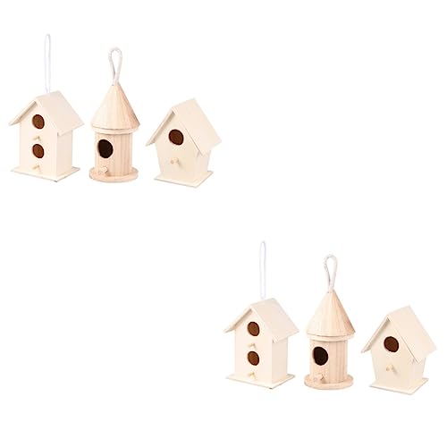 Kisangel 6 STK Dekoratives Vogelhaus Vogel Hängender Barsch Vogelhaus Aus Holz Im Freien Außerhalb des Kolibrihauses Holz Hängender Vogel Taubenhaus Tierdekor Schmücken Protokoll Vogelnest Kisangel 6 STK Dekoratives Vogelhaus Vogel Hängender Barsch Vogelhaus Aus Holz Im Freien Außerhalb des Kolibrihauses Holz Hängender Vogel Taubenhaus Tierdekor Schmücken Protokoll Vogelnest von Kisangel