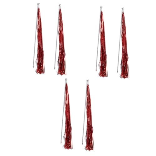 Kisangel 3 Sets Katzenspielzeug Mit Quaste Und Kunststoffgriff Interaktive Katzenspielzeuge rutschfest Rot 2 Stück * 3 Kisangel 3 Sets Katzenspielzeug Mit Quaste Und Kunststoffgriff Interaktive Katzenspielzeuge rutschfest Rot 2 Stück * 3 von Kisangel