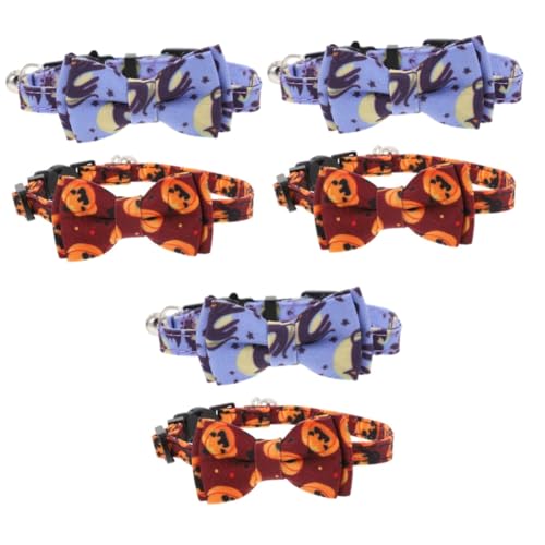 Kisangel 6 STK Katzenhalsband The Hallow Halloween verstellbare für Haustiere Foto-Requisite eine Halskette Halsketten Katze Krawatten dekoratives Hundehalsband Kätzchen Halsring Kisangel 6 STK Katzenhalsband The Hallow Halloween verstellbare für Haustiere Foto-Requisite eine Halskette Halsketten Katze Krawatten dekoratives Hundehalsband Kätzchen Halsring von Kisangel