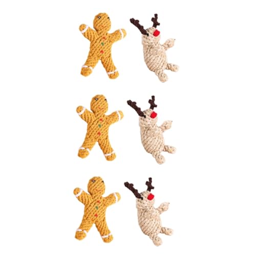 Kisangel 6 STK Kauspielzeug Für Hunde Schleifspielzeug Für Hunde Handgemachtes Hundespielzeug Baumwollseil Interaktives Hundespielzeug Weihnachtsspielzeug Für Hunde Plüschtier Handbuch Kisangel 6 STK Kauspielzeug Für Hunde Schleifspielzeug Für Hunde Handgemachtes Hundespielzeug Baumwollseil Interaktives Hundespielzeug Weihnachtsspielzeug Für Hunde Plüschtier Handbuch von Kisangel