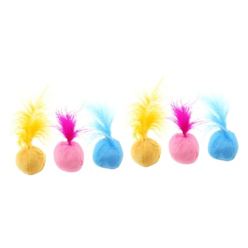 Kisangel 6 STK Katzenminze-Ball Spielzeuge Plüschtier Katze Plüschbälle Spielzeug für Haustiere Klangkugel Spielzeug Kauspielzeug für Katzen niedlich Haustierzubehör Kisangel 6 STK Katzenminze-Ball Spielzeuge Plüschtier Katze Plüschbälle Spielzeug für Haustiere Klangkugel Spielzeug Kauspielzeug für Katzen niedlich Haustierzubehör von Kisangel