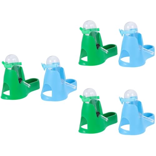 Kisangel 6 STK Trinkbrunnen Für Hamster Wasserspender Für Welpen Chinchilla-wasserflasche Transportbox Für Haustiere Aus Kunststoff Haustierkäfig Plastik Automatisch Wiederverwendbar von Kisangel