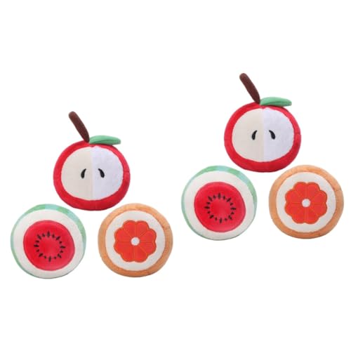 Kisangel 6stücke Obst Spielzeug Für Hunde Kauspielzeug Aus Hochwertigem Material Zur Zahnpflege Für Selbständiges Spielen Apfel Orange Wassermelone Kisangel 6stücke Obst Spielzeug Für Hunde Kauspielzeug Aus Hochwertigem Material Zur Zahnpflege Für Selbständiges Spielen Apfel Orange Wassermelone von Kisangel