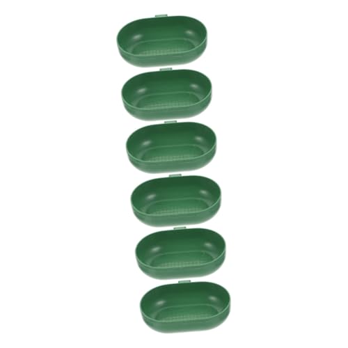 Kisangel 6stücke Plastiksitzvogel-badewannen Für Papageien Multifunktionale Waschboxen Grün Für Pflege Kleiner Vögel Sicheres Design Und Einfache Handhabung Kisangel 6stücke Plastiksitzvogel-badewannen Für Papageien Multifunktionale Waschboxen Grün Für Pflege Kleiner Vögel Sicheres Design Und Einfache Handhabung von Kisangel