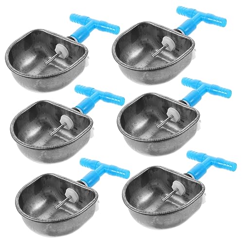 Kisangel Wasserspender 6er-Pack Metall-trinknäpfe Für Automatische Tränke Für Haustier-wasserbehälter Hasen-wasserzufuhr Kisangel Wasserspender 6er-Pack Metall-trinknäpfe Für Automatische Tränke Für Haustier-wasserbehälter Hasen-wasserzufuhr von Kisangel