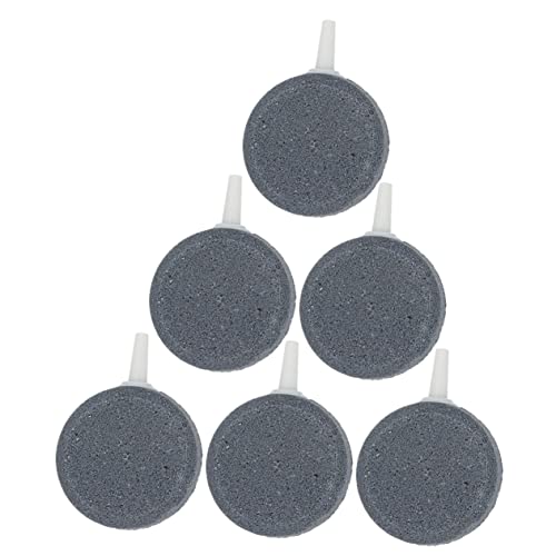 Kisangel Aquarium 6er Pack Luftsteine ​​sauerstoffanreicherung Wasser Einfach Zu Bedienender Leiser Bubbler von Kisangel