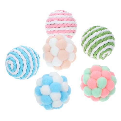 Kisangel 6 Stück Bunte Glockenkugel Katzenspielzeug Aus Draht Quietschendes Katzenspielzeug Quietschspielzeug Für Katzen Zahnspielzeug Für Katzen Katzenminze Weiche Bälle Für Katzen Plüsch Kisangel 6 Stück Bunte Glockenkugel Katzenspielzeug Aus Draht Quietschendes Katzenspielzeug Quietschspielzeug Für Katzen Zahnspielzeug Für Katzen Katzenminze Weiche Bälle Für Katzen Plüsch von Kisangel