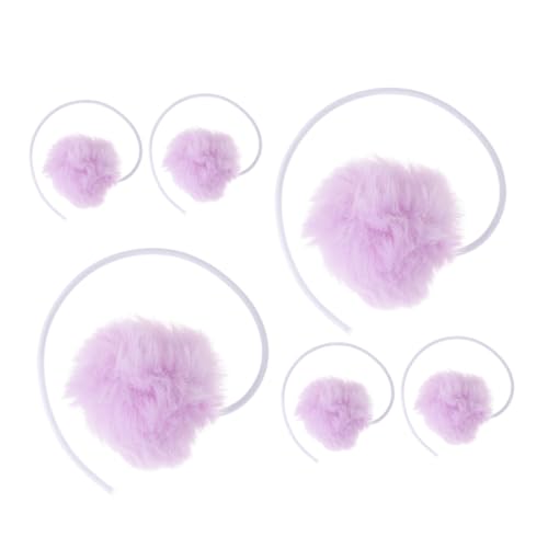 Kisangel 6 Stück Ersatzball Für Kratzbäume Für Katzen Kleine Katzenspielzeug Ballspielzeug Für Katze Spielzeugbälle Für Katzen Kratzball Für Katzen Katze Baumelnde Bälle Violet Plüsch von Kisangel