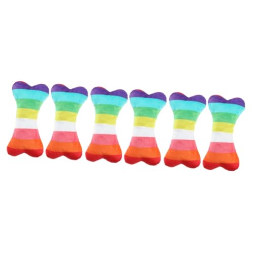 Kisangel 6stücke Hundespielzeug Aus Plüsch Für Kleine Welpen Robustes Kauspielzeug Für Zahnende Hunde Multifunktionales Spielzeug Für Training Und Belohnung Sicher Und Langlebig von Kisangel