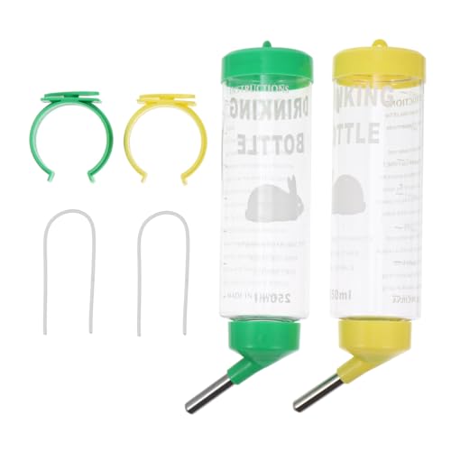 Kisangel 6stücke Trinkflasche Für Kleintiere Hängende Wasserspender Für Kaninchen Meerschweinchen Und Chinchillas Auslaufsicher Einfache Installation - Farblich Sortiert Kisangel 6stücke Trinkflasche Für Kleintiere Hängende Wasserspender Für Kaninchen Meerschweinchen Und Chinchillas Auslaufsicher Einfache Installation - Farblich Sortiert von Kisangel