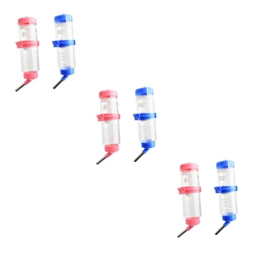 Kisangel 6stücke Hängende Trinkflasche Für Kleintiere Auslaufsichere Wasserflasche Für Kaninchen Und Chinchillas Für Käfige Und Einfache Installation von Kisangel