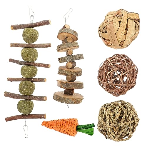 Kisangel 6-teiliges Set Aus Natürlichem Hamster-backenzahnspielzeug Aus Holz Kauspielzeug für Meerschweinchen Zur Pflege Kleiner Tiere und Zur Verbesserung Der Beweglichkeit Kisangel 6-teiliges Set Aus Natürlichem Hamster-backenzahnspielzeug Aus Holz Kauspielzeug für Meerschweinchen Zur Pflege Kleiner Tiere und Zur Verbesserung Der Beweglichkeit von Kisangel