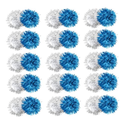 Kisangel 60stücke Lametta Pom Pom Bälle Katzenspielzeug Glitzer Bälle Interaktive Haustierzubehör Für Katzen Katzenspielzeug von Kisangel
