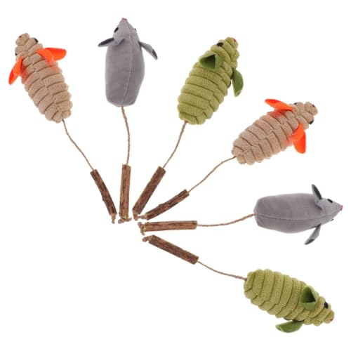 Kisangel 6er-Pack Spielzeuge Für Katzen Große Mäuse Katzenspielzeug Lustiges Und Anregendes Interaktives Spielzeug Silberne Weinbeere Für Bewegung Kisangel 6er-Pack Spielzeuge Für Katzen Große Mäuse Katzenspielzeug Lustiges Und Anregendes Interaktives Spielzeug Silberne Weinbeere Für Bewegung von Kisangel