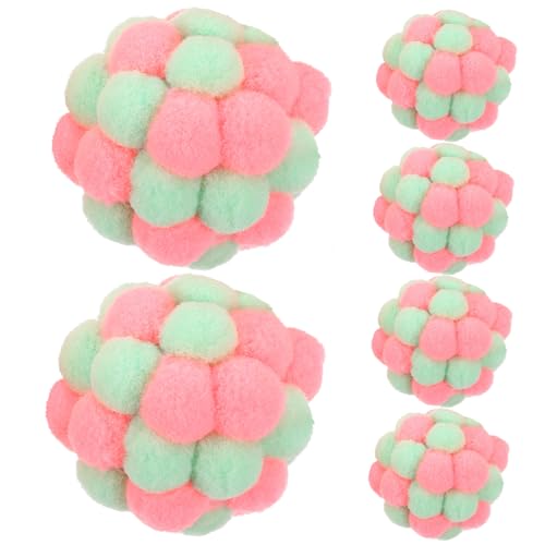 Kisangel 6stücke Katzen Spielbälle Mit Glöckchen Weiche Plüsch Katzen Spielzeuge Für Drinnen Fördern Von Aktivität Und Spieltrieb Für Kätzchen Kisangel 6stücke Katzen Spielbälle Mit Glöckchen Weiche Plüsch Katzen Spielzeuge Für Drinnen Fördern Von Aktivität Und Spieltrieb Für Kätzchen von Kisangel