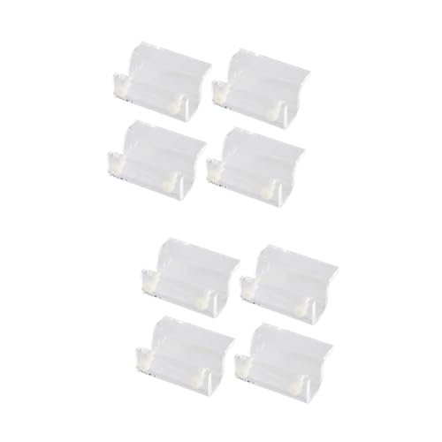 Kisangel 8 STK Aquarienunterstützung Glasabdeckungsclip für Aquarien klarer Stand Aquarium Halterung für Aquarien Abdeckrahmen für Aquarien Acryl Abdeckclip Ausrüstung Weiß von Kisangel