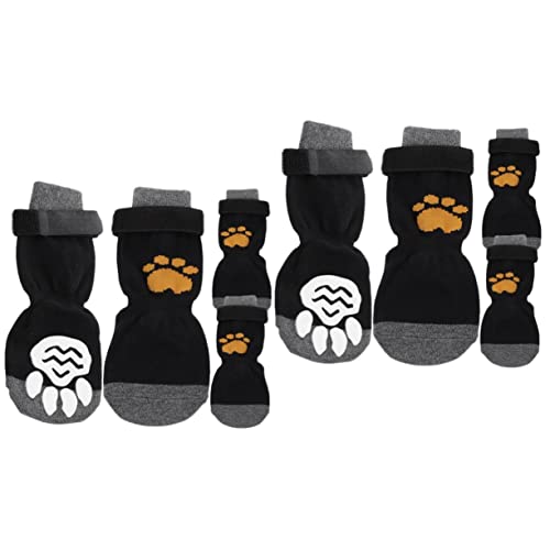 Kisangel 2 Sets Auswechselbare Haustiersocken Für Hundepfoten Verschleißfest Und Atmungsaktiv Welpenbedarf 4 Stück X 2 Kisangel 2 Sets Auswechselbare Haustiersocken Für Hundepfoten Verschleißfest Und Atmungsaktiv Welpenbedarf 4 Stück X 2 von Kisangel