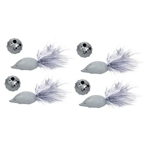 Kisangel 2sets Unterhaltung Für Indoor Katzen Interaktive Spielzeug Mäuse Und 4 Stücke * 2 Kisangel 2sets Unterhaltung Für Indoor Katzen Interaktive Spielzeug Mäuse Und 4 Stücke * 2 von Kisangel