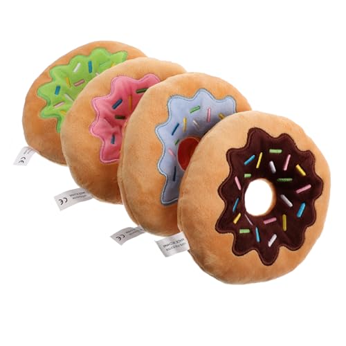 Kisangel 2 Sets Hundekauspielzeug Mit Squeeze-Sound Interaktives Hundespielzeug Plüsch-Donut-Form Für Die Spielzeit Von Haustieren 4 Stück * 2 Kisangel 2 Sets Hundekauspielzeug Mit Squeeze-Sound Interaktives Hundespielzeug Plüsch-Donut-Form Für Die Spielzeit Von Haustieren 4 Stück * 2 von Kisangel