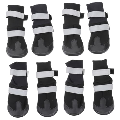 Kisangel 8 STK Haustier Hund Winterschuhe Hundestiefel & Pfotenschützer Chihuahua-Schuhe Für Hunde Winterschuhe Für Hunde Stiefel Für Haustierhunde Hundeschuhe Für Hartholzböden Langer Lauf von Kisangel