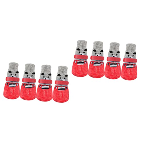 Kisangel Hundesocke 8 STK Haustiersocken Zehensocken Aus Baumwolle Cartoon-socken Socken Für Katzen Strumpffüller Für Welpen Welpensocken rutschfeste Socken Stiefel Rot Karikatur Schuh Kisangel Hundesocke 8 STK Haustiersocken Zehensocken Aus Baumwolle Cartoon-socken Socken Für Katzen Strumpffüller Für Welpen Welpensocken rutschfeste Socken Stiefel Rot Karikatur Schuh von Kisangel