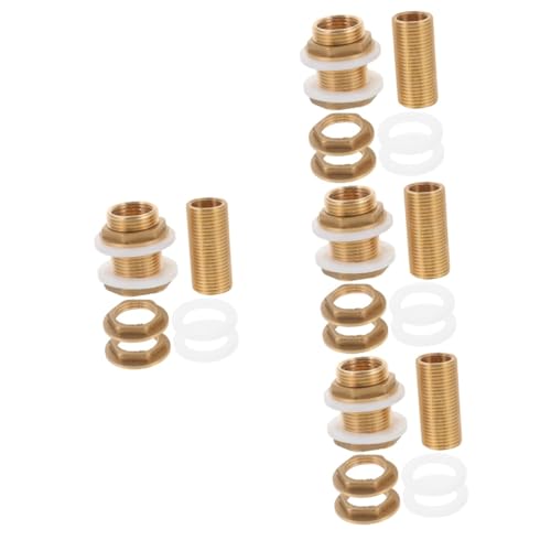 Kisangel 8 STK Wassertank-Aquarium- Schlauch einbau Pool Adapter Schottverschraubung für Wassertank Schwimmbad innerer Draht Gürtelring Zubehör Faden Kupfer Kisangel 8 STK Wassertank-Aquarium- Schlauch einbau Pool Adapter Schottverschraubung für Wassertank Schwimmbad innerer Draht Gürtelring Zubehör Faden Kupfer von Kisangel