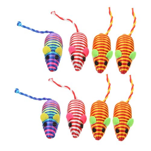 Kisangel 8 Stück Katzenspielzeug Katze Plüsch Katzenzubehör Katzen-Frühlingsspielzeug Katze kauert Mäuse Katzen-Trainingsspielzeug Katzen-Teaser- Baumwollseil Colorful Kisangel 8 Stück Katzenspielzeug Katze Plüsch Katzenzubehör Katzen-Frühlingsspielzeug Katze kauert Mäuse Katzen-Trainingsspielzeug Katzen-Teaser- Baumwollseil Colorful von Kisangel