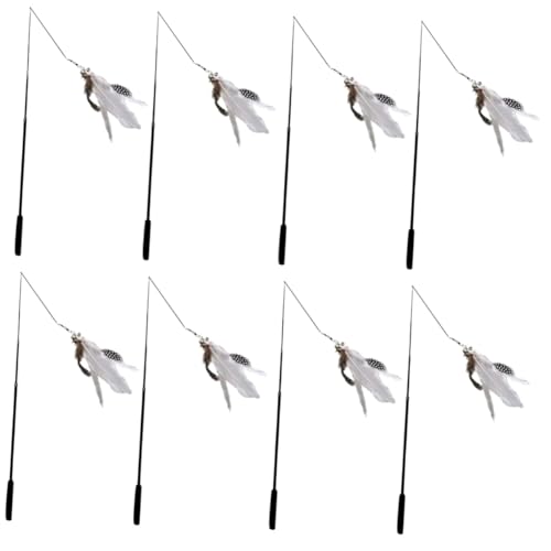 Kisangel 8 STK Katzen-Teaser interaktives katzenspielzeug Interactive cat Toy Katzenbesitzer Telescopic Katzen Pflege teleskopisch Angelrute Stock Zauberstab Kätzchen künstliche Feder Kisangel 8 STK Katzen-Teaser interaktives katzenspielzeug Interactive cat Toy Katzenbesitzer Telescopic Katzen Pflege teleskopisch Angelrute Stock Zauberstab Kätzchen künstliche Feder von Kisangel