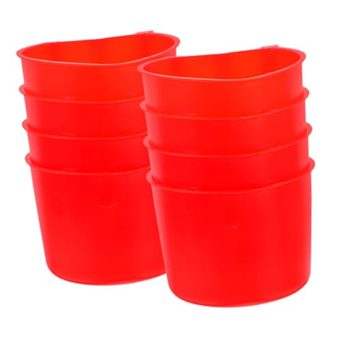 Kisangel 8 Stück Teiliges Hängende Futter und Wasserschalen für Kleine Futter und Trinkschalen für Hühner Einfache und Transportfreundlich von Kisangel